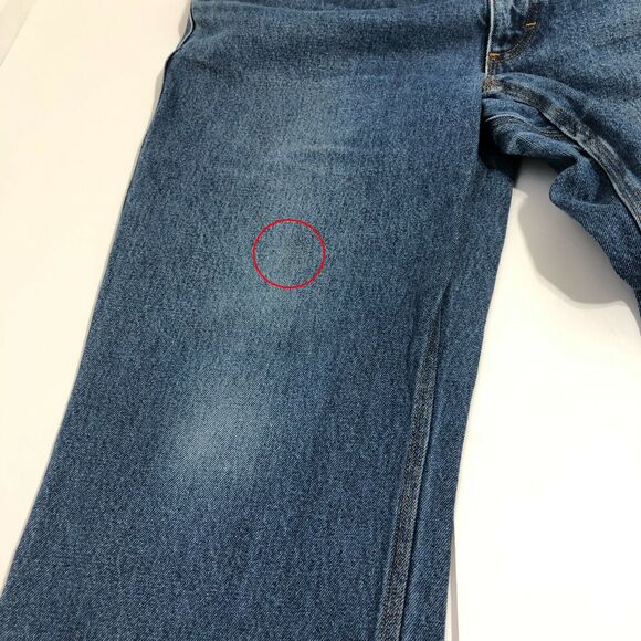 Duluth Trading Company Mens Blue Denim Ballroom Relaxed Fit Jeans 37x28 - Picture 9 of 10